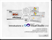 Introduzione a Visual Studio 2010