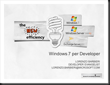 Windows 7 per Developer